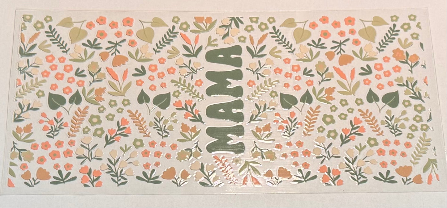 Green Floral Mama