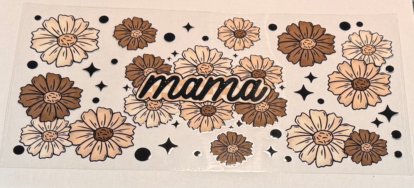 Tan Floral Mama