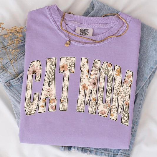 Floral Cat Mom