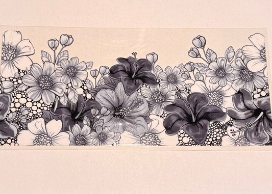 Black And Grey Flowers