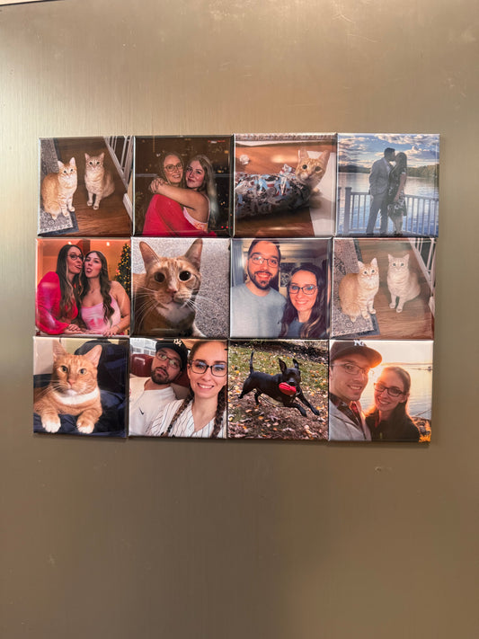 2.5 x 2.5 Custom Photo Magnets 12 Pack