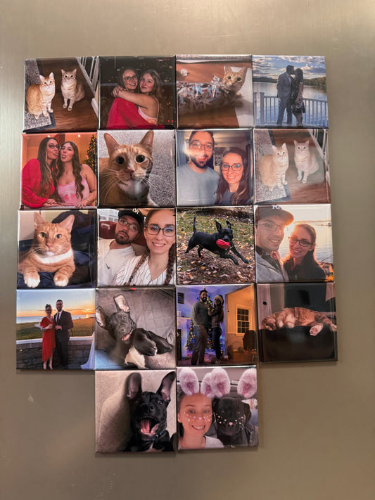 2.5 x 2.5 Custom Photo Magnets 24 pack